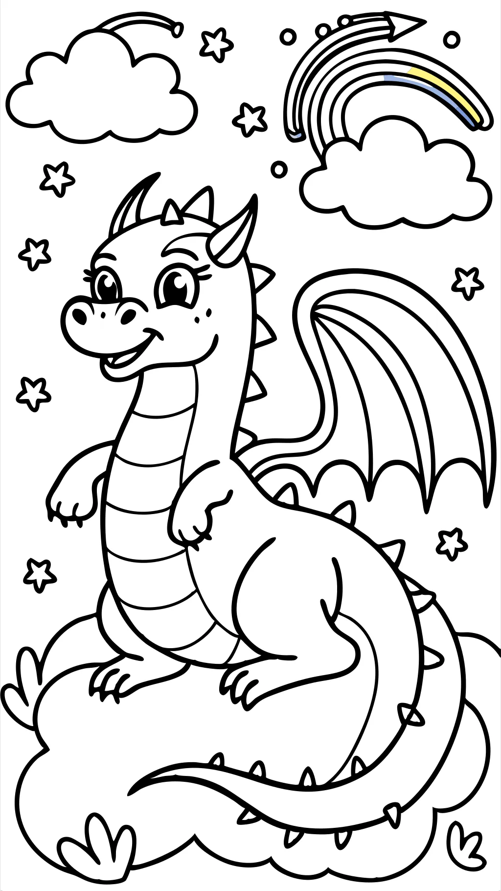 free dragon coloring pages